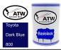 Preview: Toyota, Dark Blue, 800: 500ml Lackdose, von ATW Autoteile West.